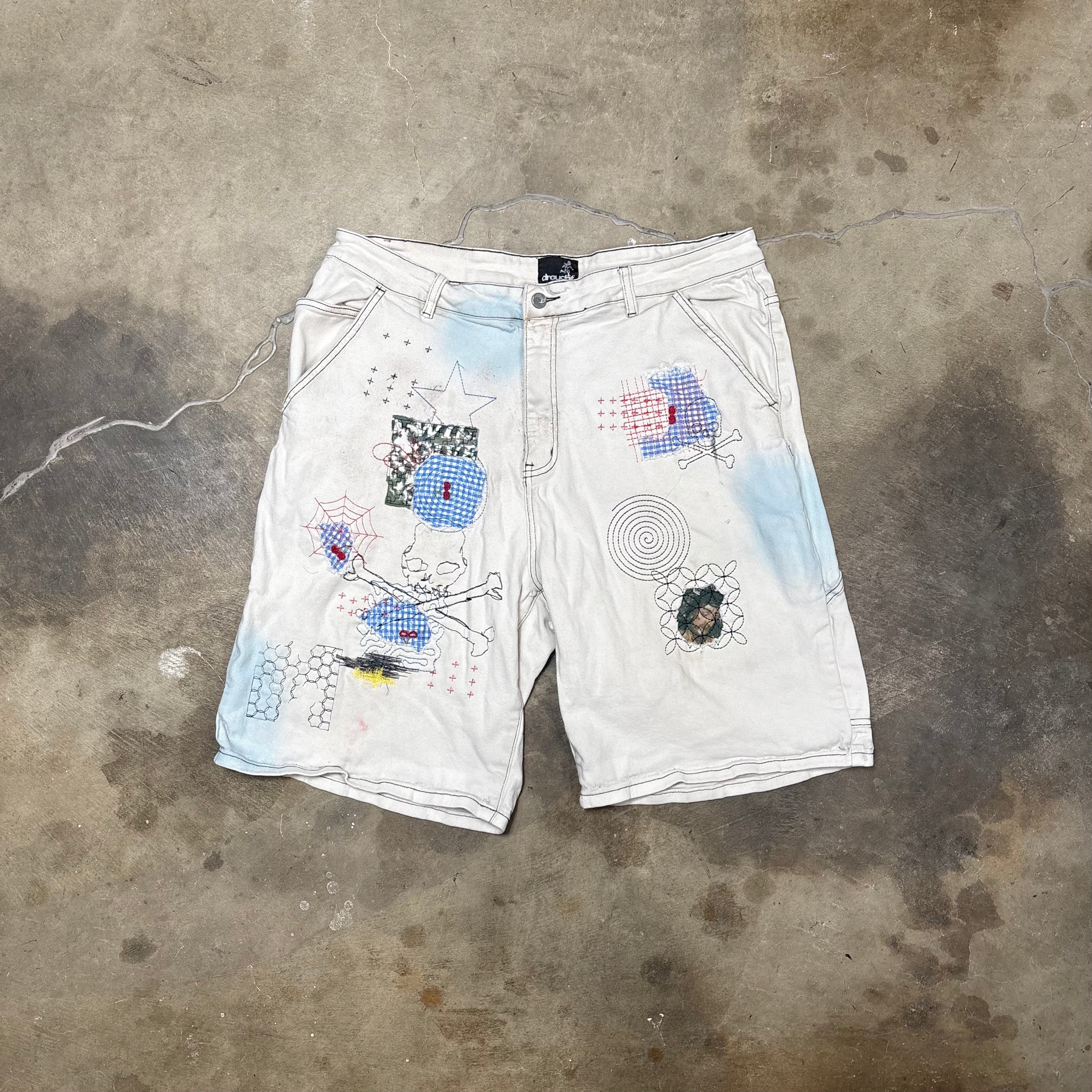 Drought Sashiko Stitched Shorts (38)