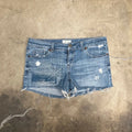 Aeropostale Asphalt Angel Sashiko Denim Shorts (7/8)